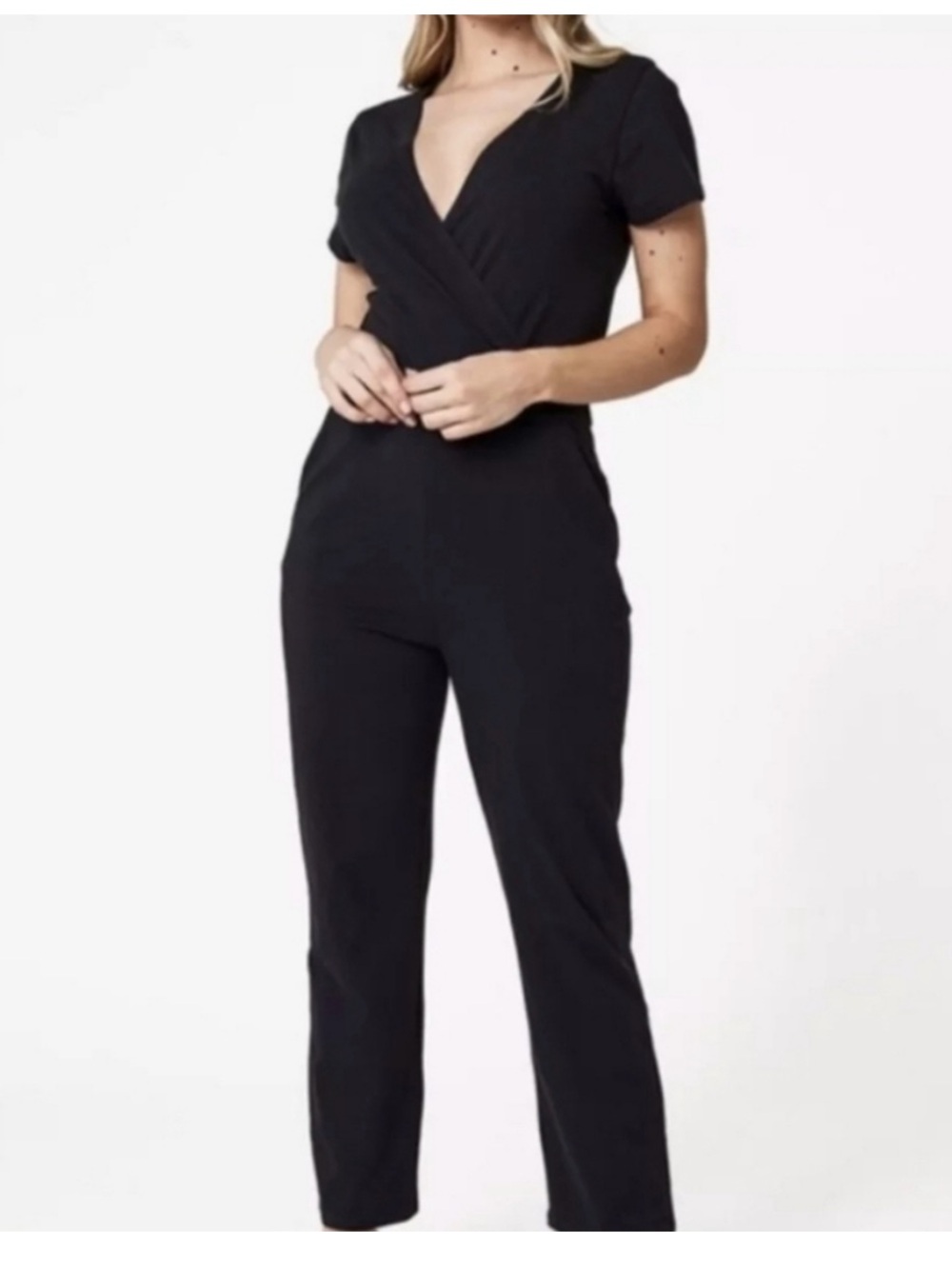 Pact dark grey jumpsuit size small EUC